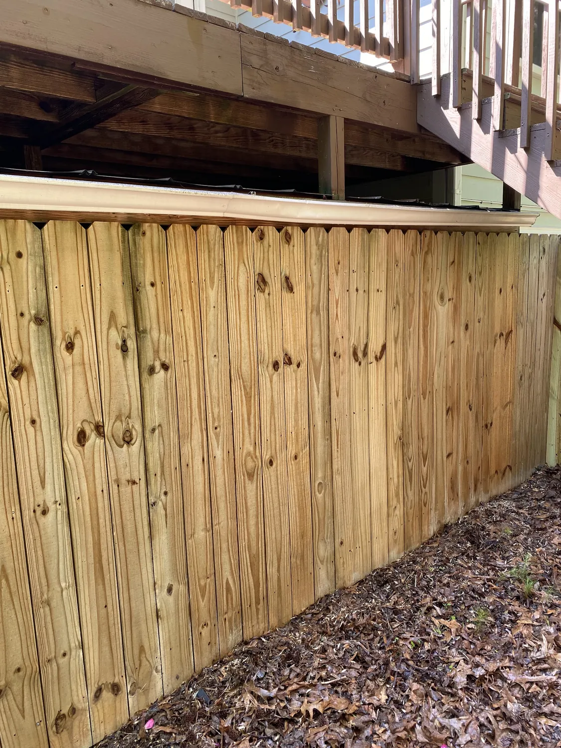 Privacy fence, cleaned